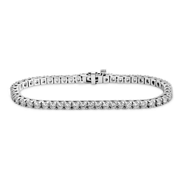 Brilliant Cut Diamond Box Set Tennis Bracelet