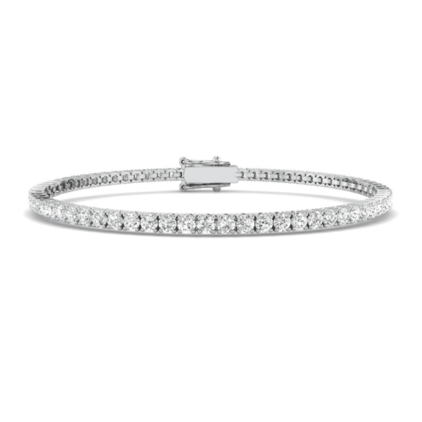 3ct Lab Grown Classic Brilliant Cut Diamond Tennis Bracelet