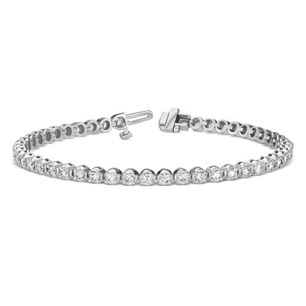 Lab Grown Brilliant Cut Diamond Tennis Bracelet