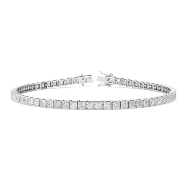 Princess Cut Diamond Tennis Bracelet 3cts