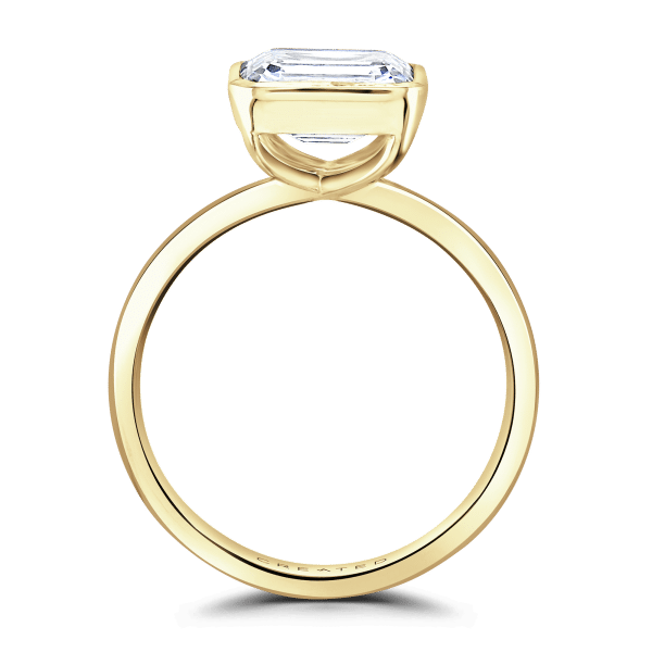 Annabel Emerald Diamond Solitaire Ring