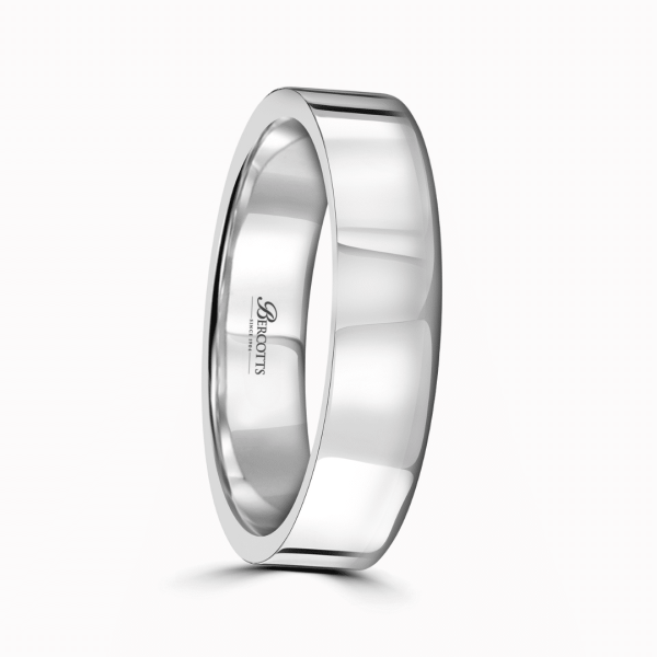 Gents Plain Flat Wedding Ring