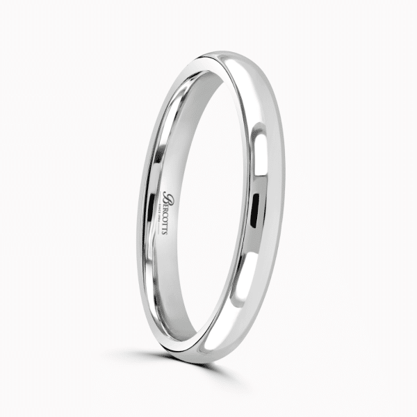Ladies Plain Court Wedding Ring