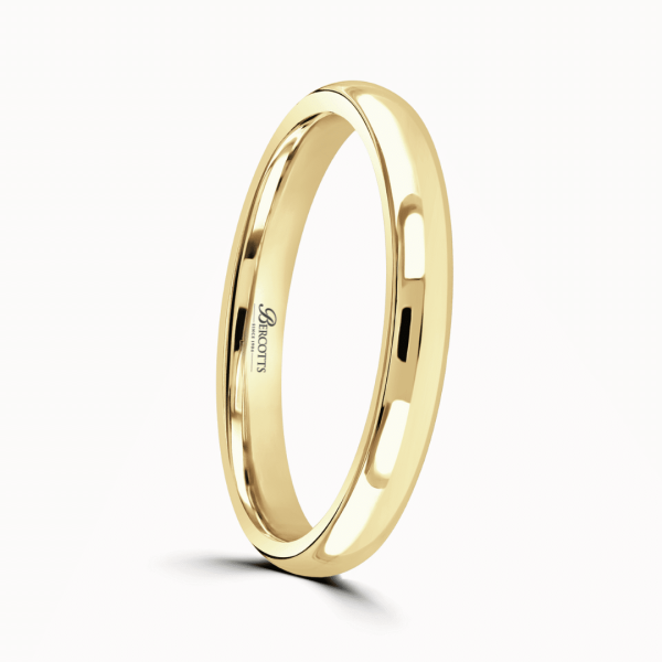 Ladies Plain Court Wedding Ring