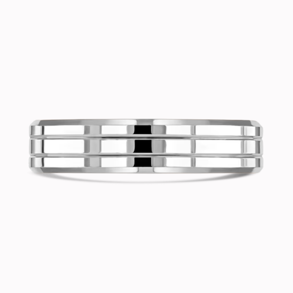 Adelaide Ladies Patterned Wedding Ring 3mm