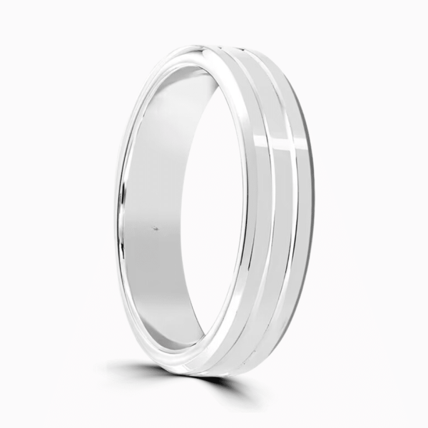 Adelaide Ladies Patterned Wedding Ring 3mm