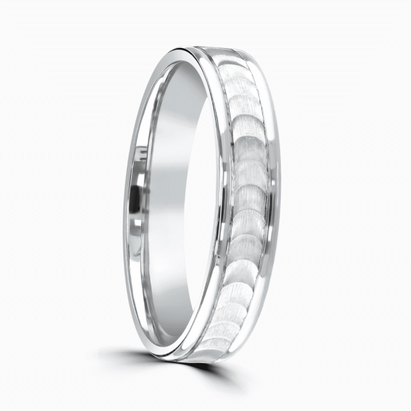Sicily Ladies Patterned Wedding ring