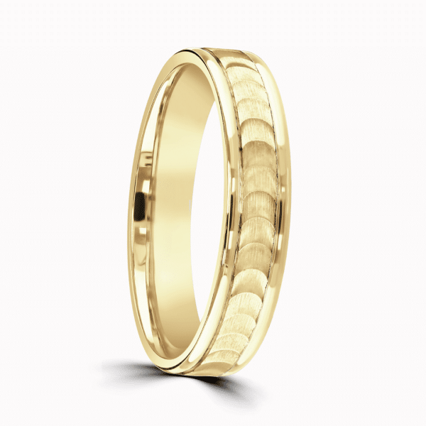 Sicily Ladies Patterned Wedding ring