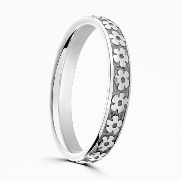 Bethany Ladies Patterned Wedding Ring