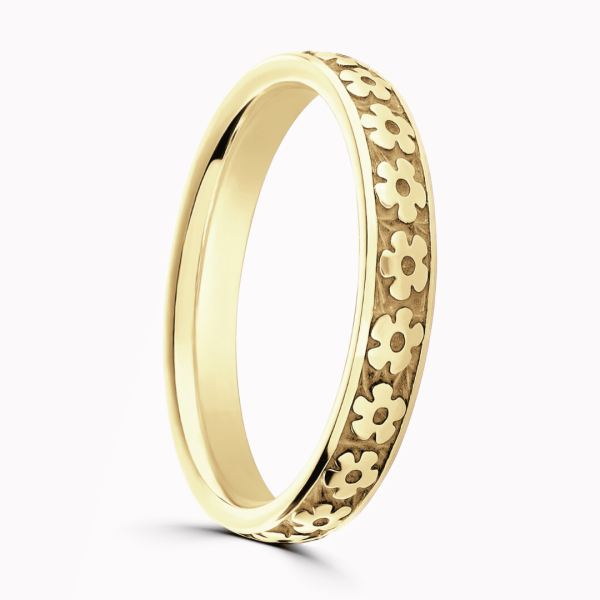 Bethany Ladies Patterned Wedding Ring