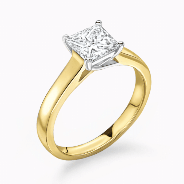 Ava Lab Grown Princess Diamond Solitaire Ring