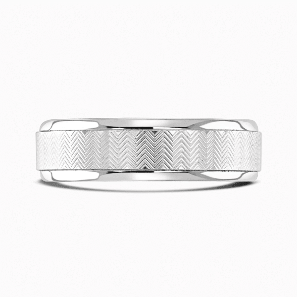 Logan Ladies Patterned Wedding Ring