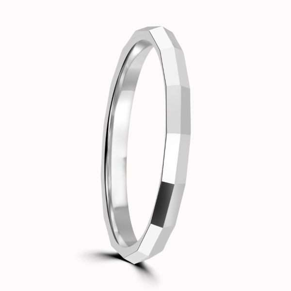 Lucca Ladies Patterned Wedding Ring