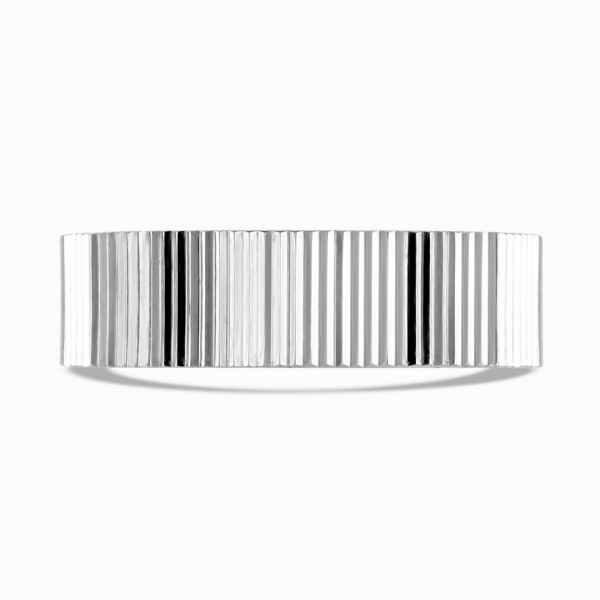 Rhys Gents Patterned Wedding Ring