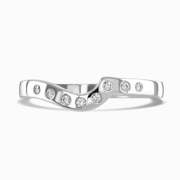 Aurelia Ladies Shaped Diamond Wedding Ring
