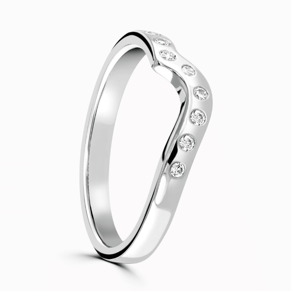 Aurelia Ladies Shaped Diamond Wedding Ring