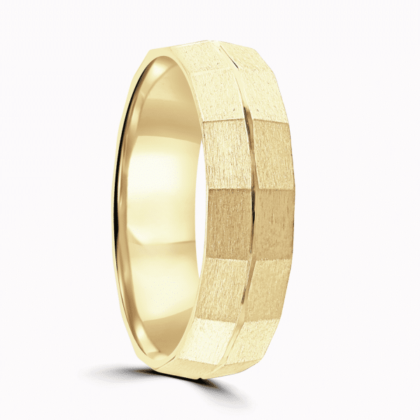 Axel Gents Patterned Wedding Ring