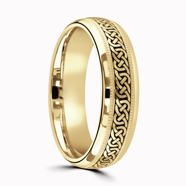 Apollo Gents Celtic Patterned Wedding Ring