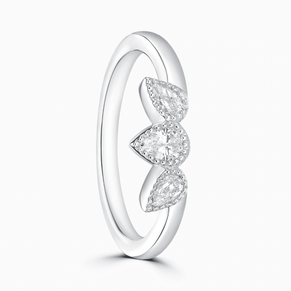 Caleena Ladies Shaped Tiara Diamond Wedding Ring