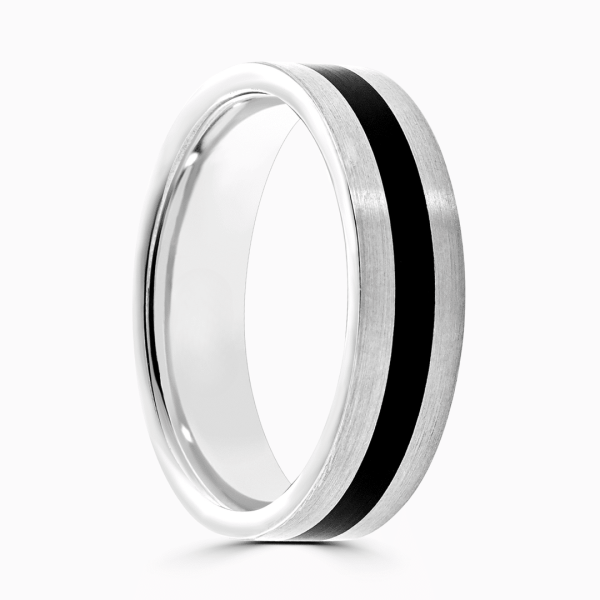 Zeus Gents Patterned Wedding Ring