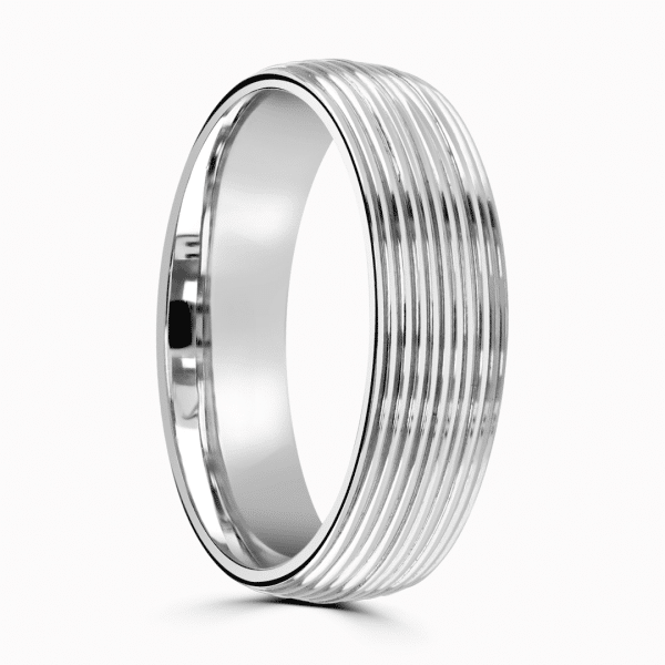 David Gents Patterned Wedding Ring