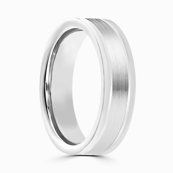 Edward Gents Patterned Wedding Ring