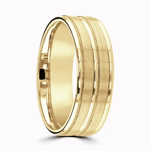 Elliott Gents Patterned Wedding Ring