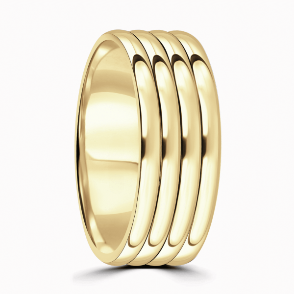 Finlay Gents Patterned Wedding Ring