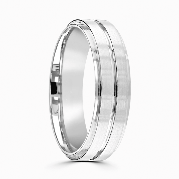 Harvey Gents Patterned Wedding Ring