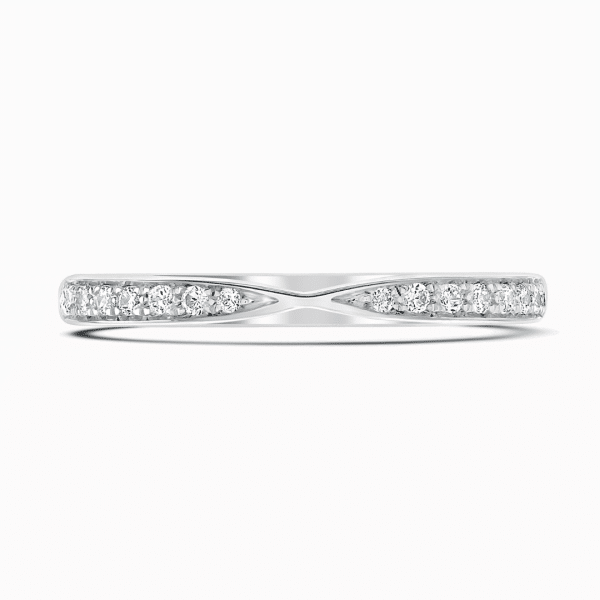 Kaia Ladies Shaped Diamond Wedding Ring