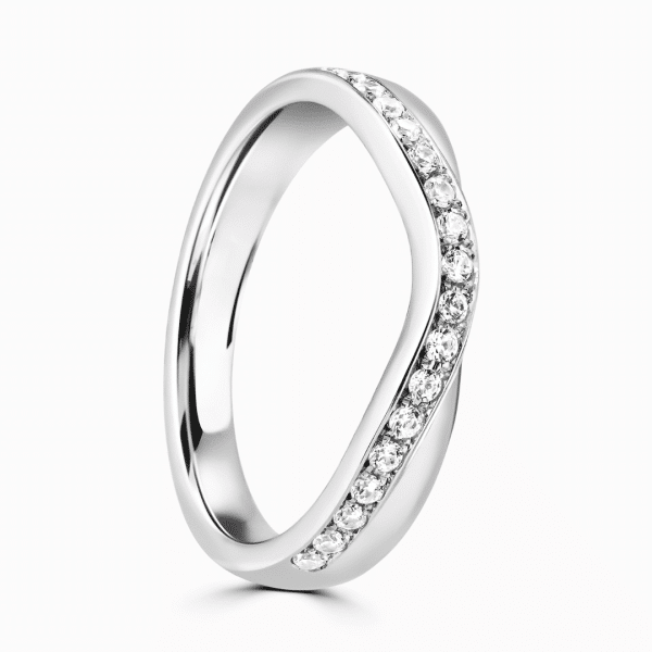 Camilla Ladies Shaped Diamond Wedding Ring