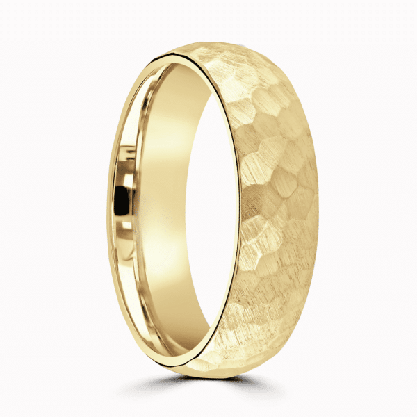 Leo Gents Patterned Wedding Ring
