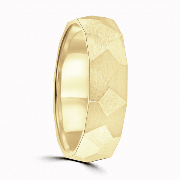 Lucas Gents Patterned Wedding Ring