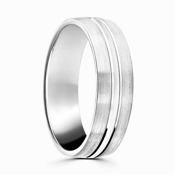 Maxwell Gents Patterned Wedding Ring