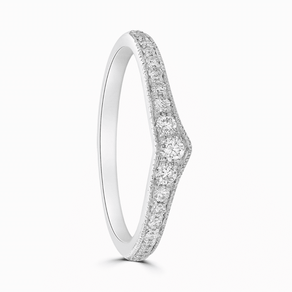 Mira Ladies Shaped Diamond Wedding Ring