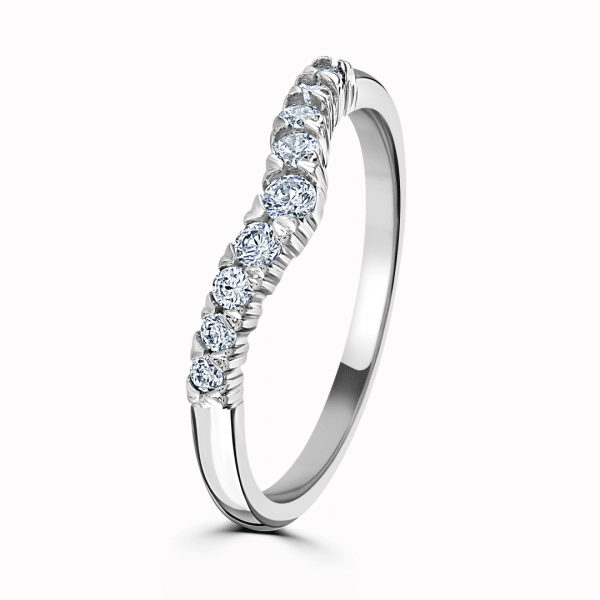 Megan Ladies Shaped Diamond Wedding Ring
