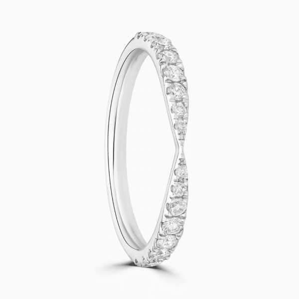 Phoebe Ladies Shaped Diamond Wedding Ring