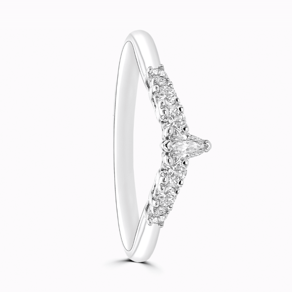 Suki Ladies Shaped Diamond Tiara Wedding Ring
