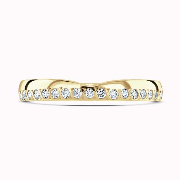 Rhiannon Ladies Shaped Diamond Wedding Ring