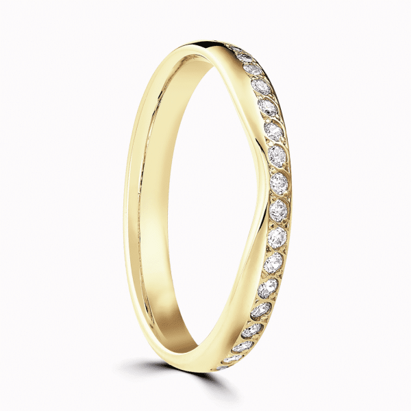 Rhiannon Ladies Shaped Diamond Wedding Ring