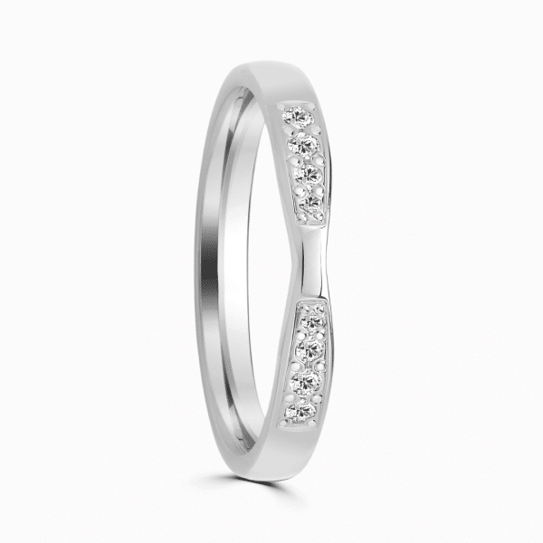 Calypso Ladies Shaped Diamond Wedding Ring