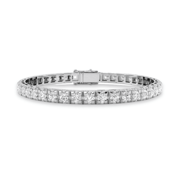 5ct Chunky Diamond Tennis Bracelet in White Gold