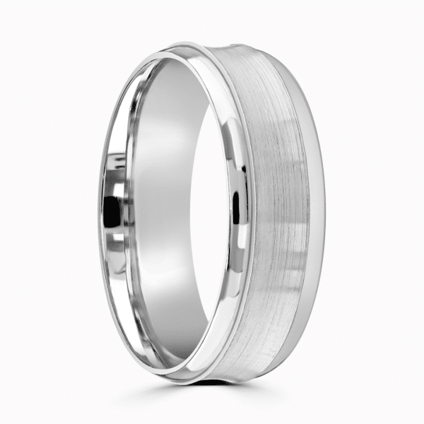 Charles Gents Patterned Wedding Ring