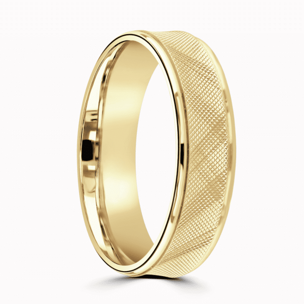 Daniel Gents Patterned Wedding Ring