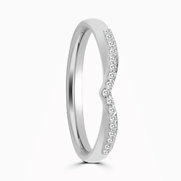 Freya Ladies Shaped Diamond Wedding Ring