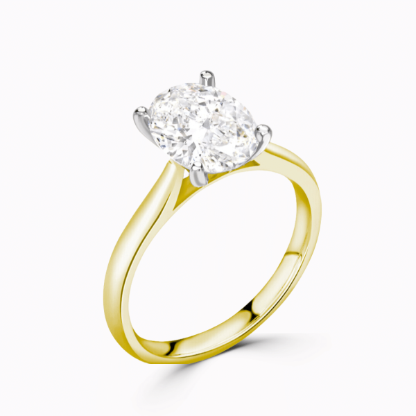 2.00ct I SI2 GIA Oval Cut Diamond Solitaire Engagement Ring