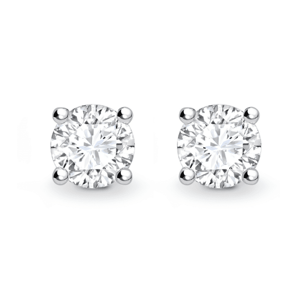 4.00ct Lab Grown Diamond Stud Earrings in 18ct White Gold