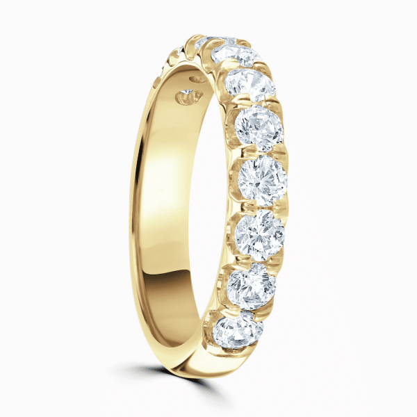 1.00ct Brilliant Cut Diamond Eternity Ring in 18ct Yellow gold - Lab Grown Diamond