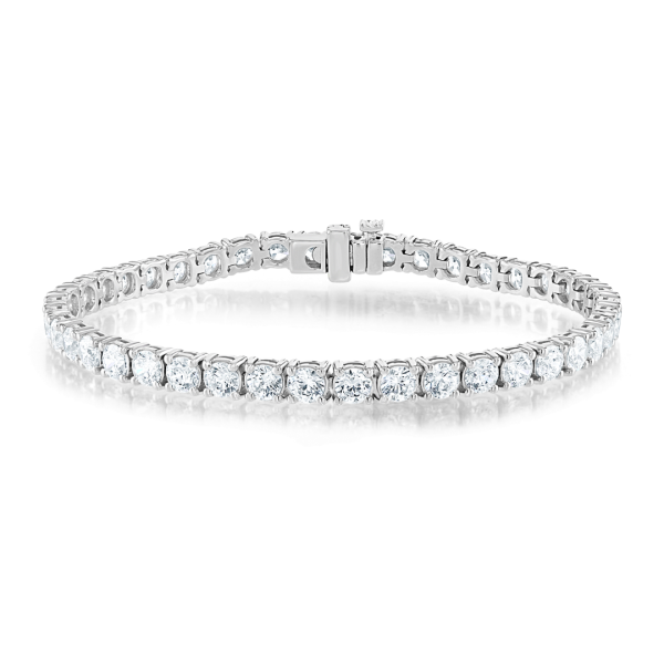 7ct Classic Brilliant Cut Diamond Tennis Bracelet in Platinum - Natural Diamond