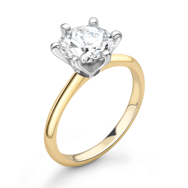 4.32ct Brilliant Cut Diamond Solitaire Ring in Yellow Gold - Natural Diamond
